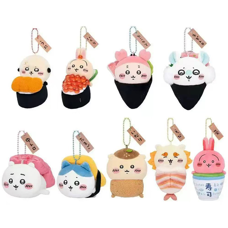 Anime Cosplay Couple - 12Cm Chiikawa Sushi Kostuum Serie Pluche