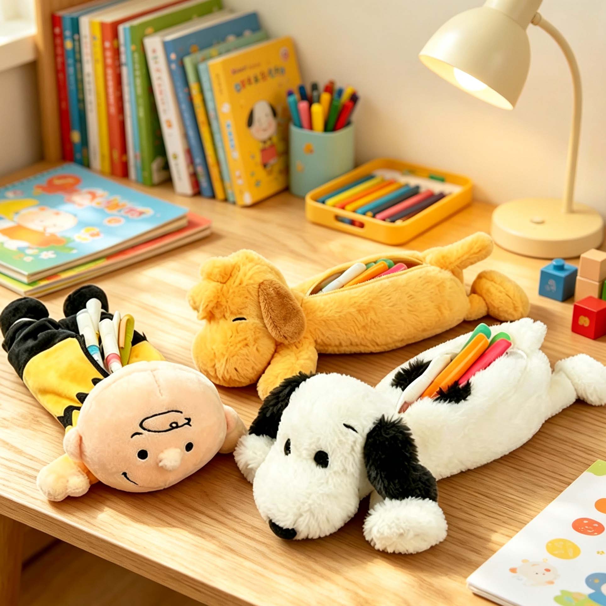 Anime Cosplay Idea - Etui met schattige cartoonprint, grote capaciteit,