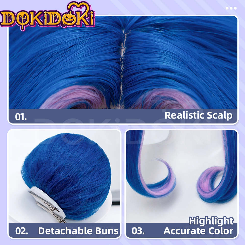 OP VOORRAAD Guinevere Olivia P - Anime Cosplay Blue Hair recensie en prijs