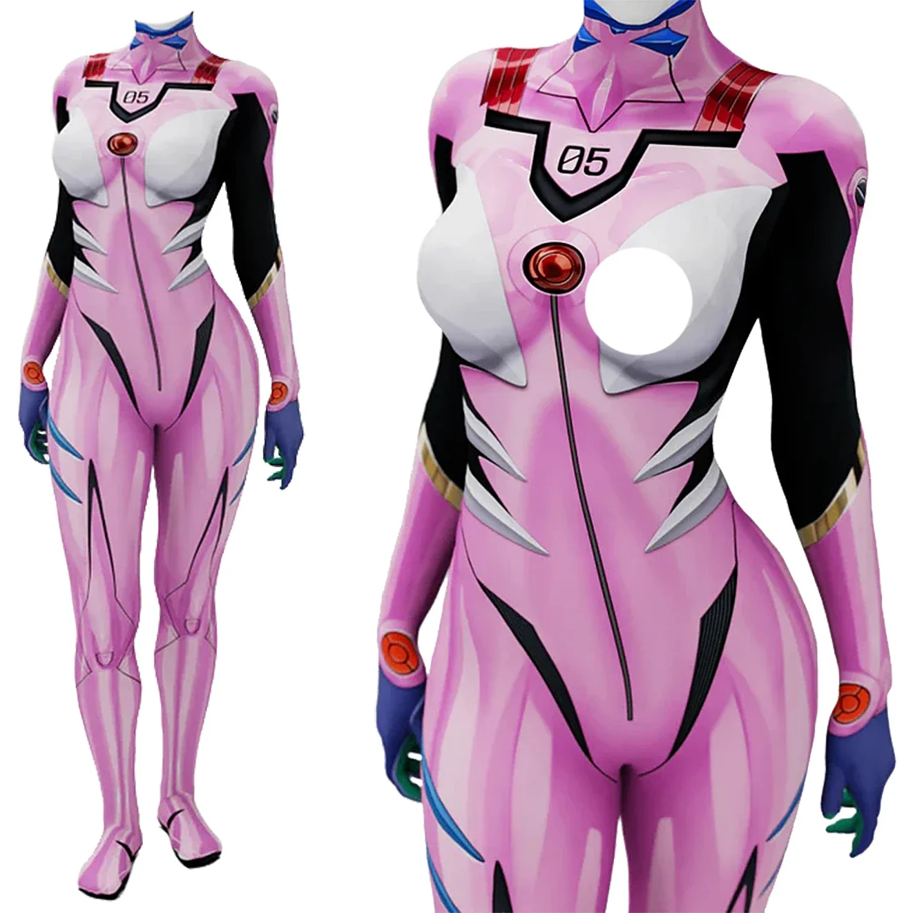 Anime EVA 05 Makinami Cosplay  - Anime Cosplay Jumpsuit recensie en prijs