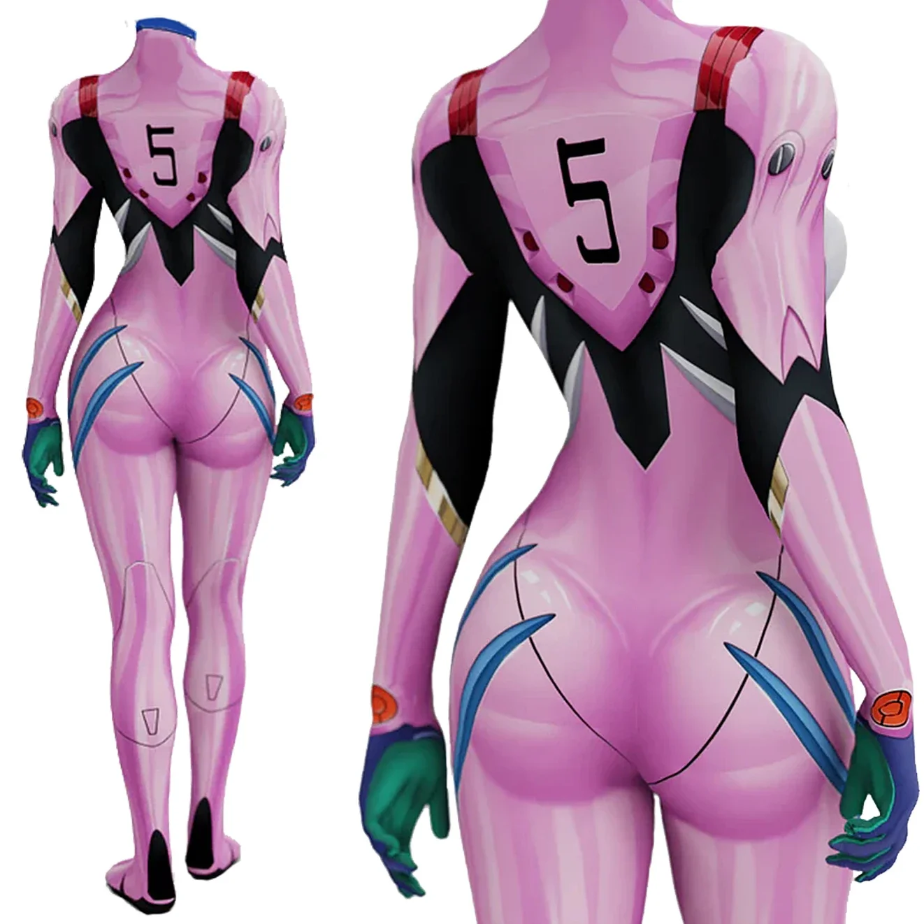 Anime EVA 05 Makinami Cosplay  - Anime Cosplay Jumpsuit recensie en prijs