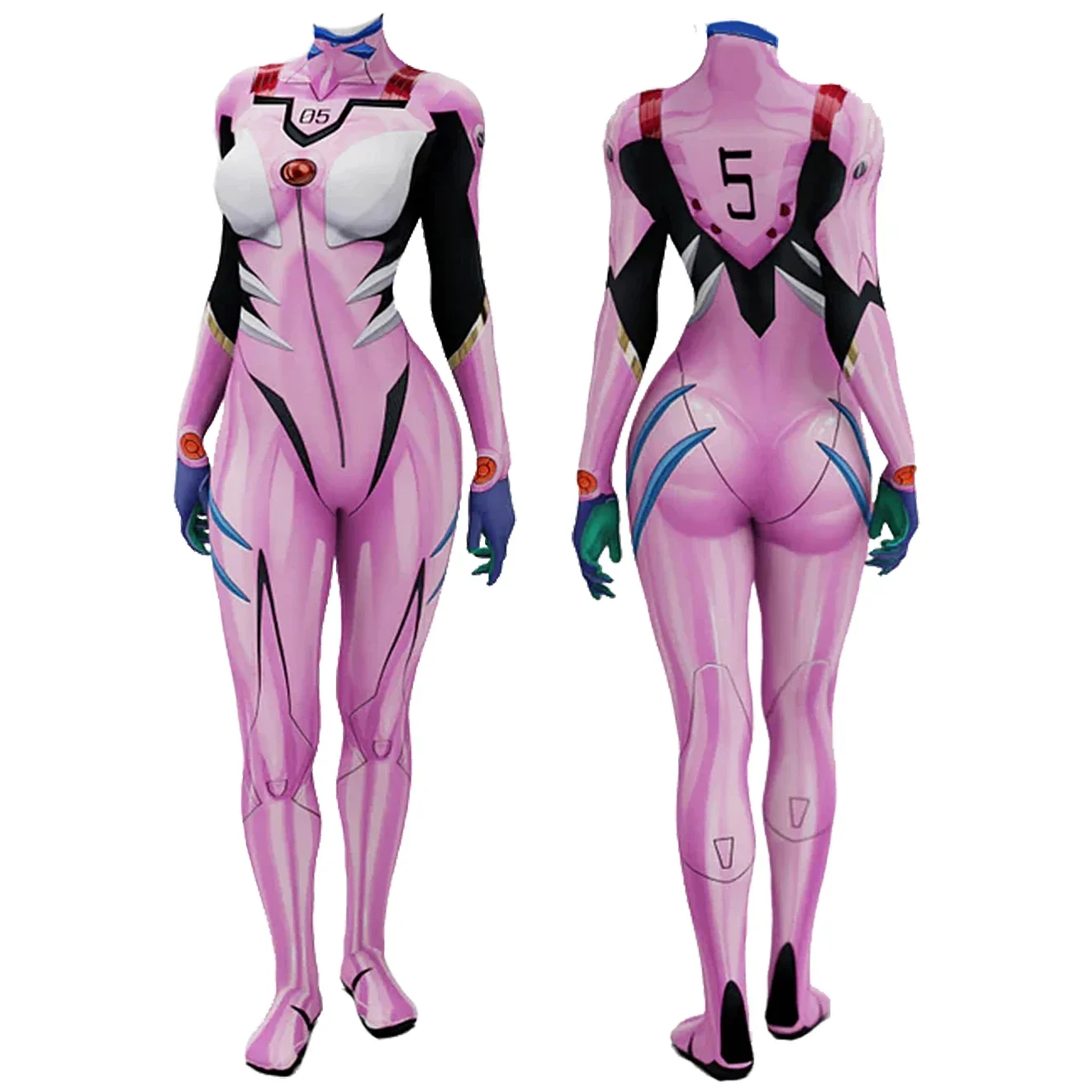 Anime EVA 05 Makinami Cosplay  - Anime Cosplay Jumpsuit recensie en prijs